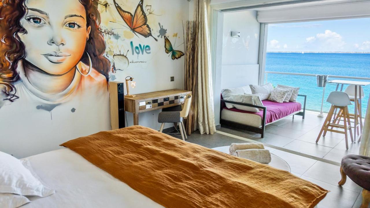 Official Page "Residence Bleu Marine" - Sea View Apartments & Studios - Saint-Martin French Side Grand Case Exteriör bild