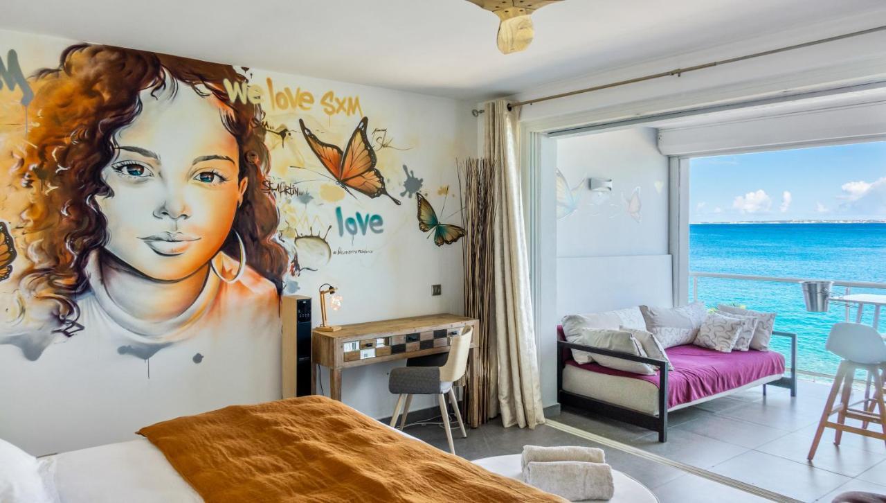 Official Page "Residence Bleu Marine" - Sea View Apartments & Studios - Saint-Martin French Side Grand Case Exteriör bild