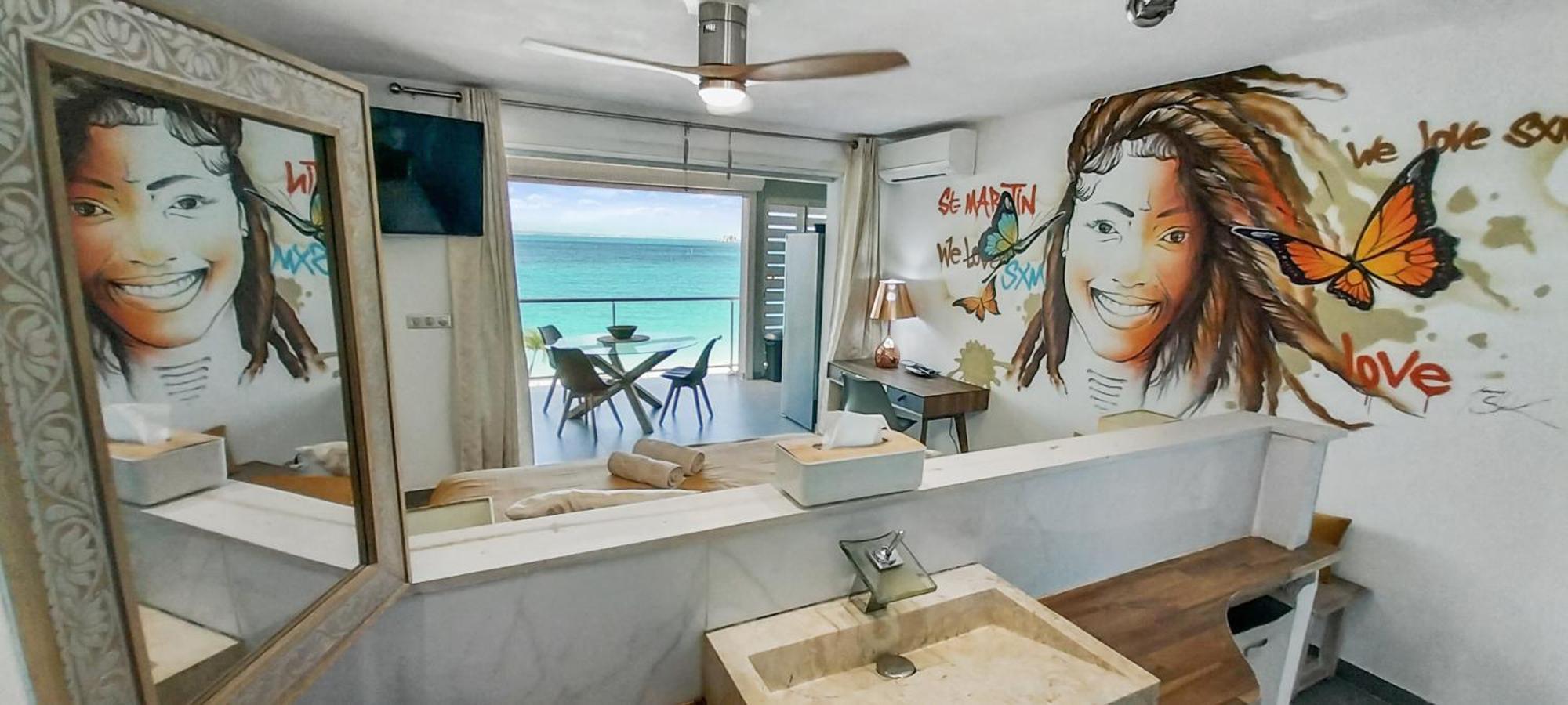 Official Page "Residence Bleu Marine" - Sea View Apartments & Studios - Saint-Martin French Side Grand Case Exteriör bild