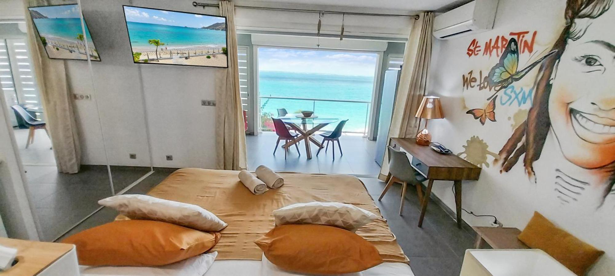 Official Page "Residence Bleu Marine" - Sea View Apartments & Studios - Saint-Martin French Side Grand Case Exteriör bild
